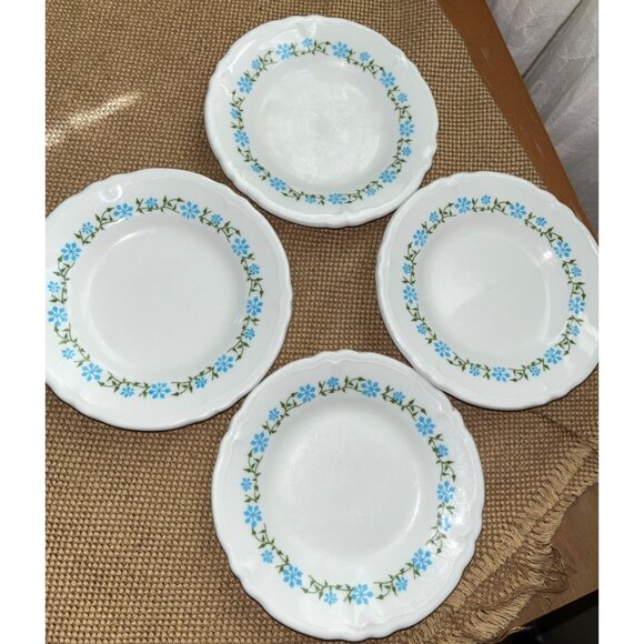 Shenango Berry Bowls & Bread Plates Set 8 Vtg Cottage Farmhouse Restaurant Ware - Picture 5 of 13